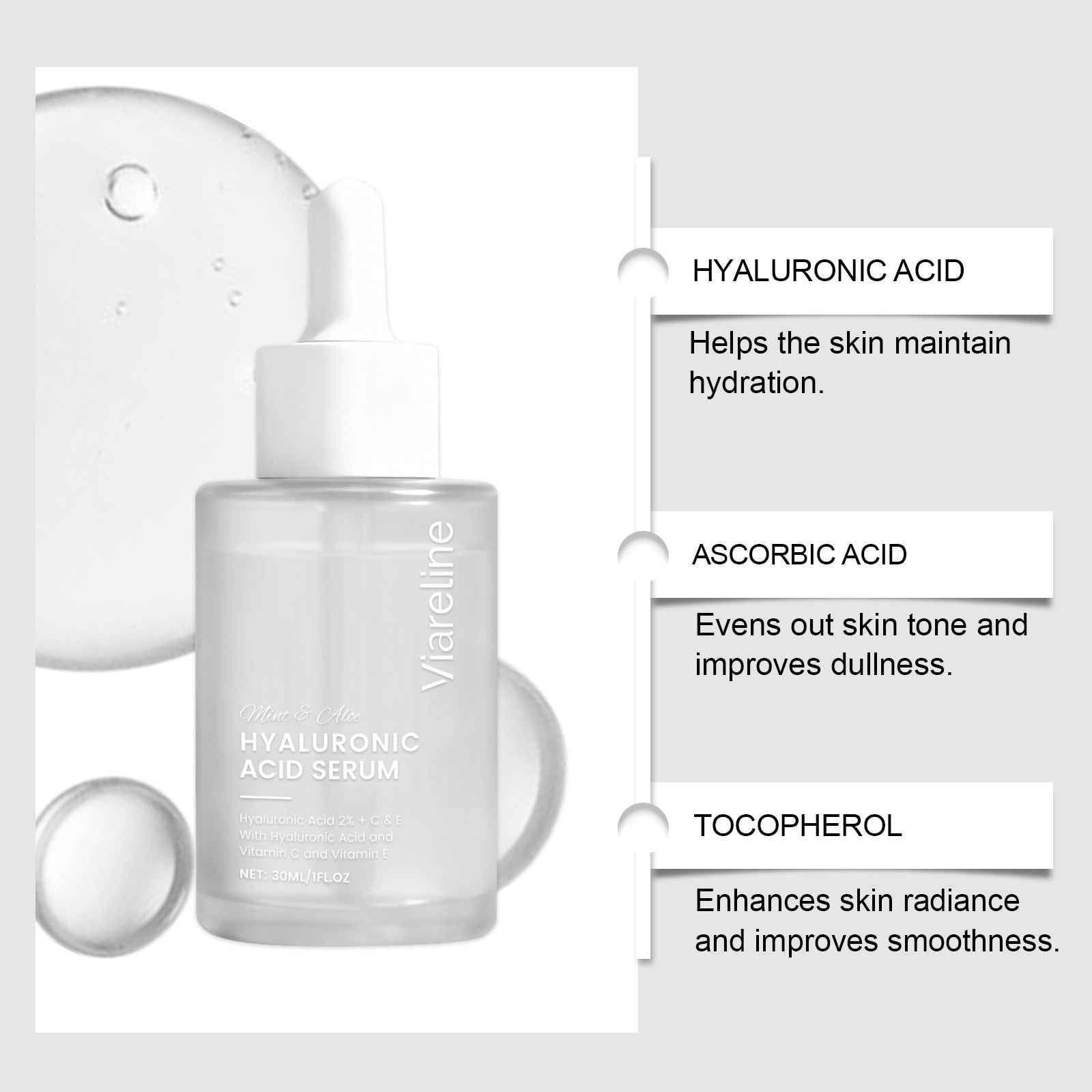 美容液 SAQHA Volumy Serum Hyaluronic Acid Hydrating Face Serum - ZÆVIXA
