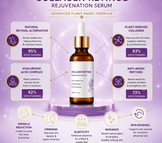 Collagen Retinol Rejuvenation Serum – Anti-Wrinkle Face Serum