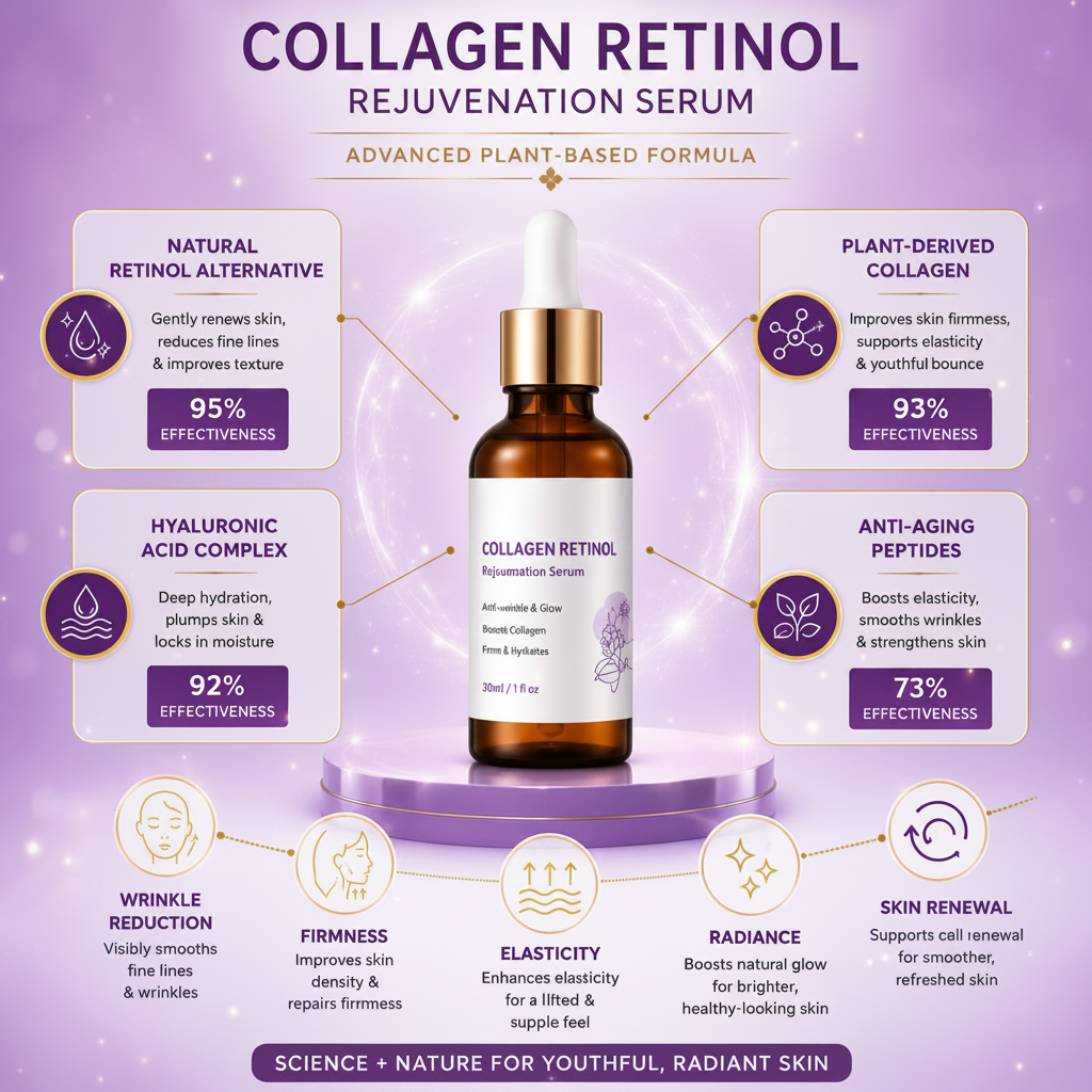 Collagen Retinol Rejuvenation Serum – Anti-Wrinkle Face Serum