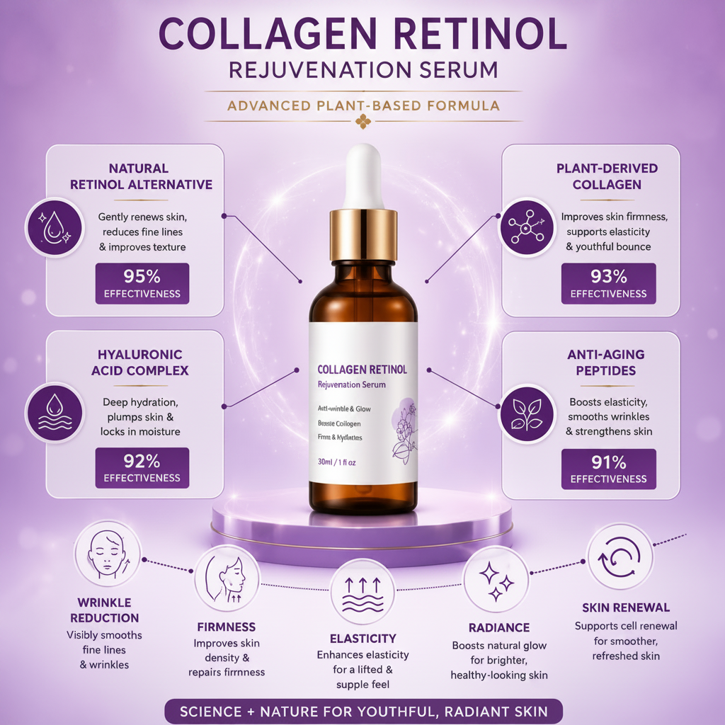 Collagen Retinol Rejuvenation Serum – Anti-Wrinkle Face Serum