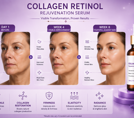 Collagen Retinol Rejuvenation Serum – Anti-Wrinkle Face Serum