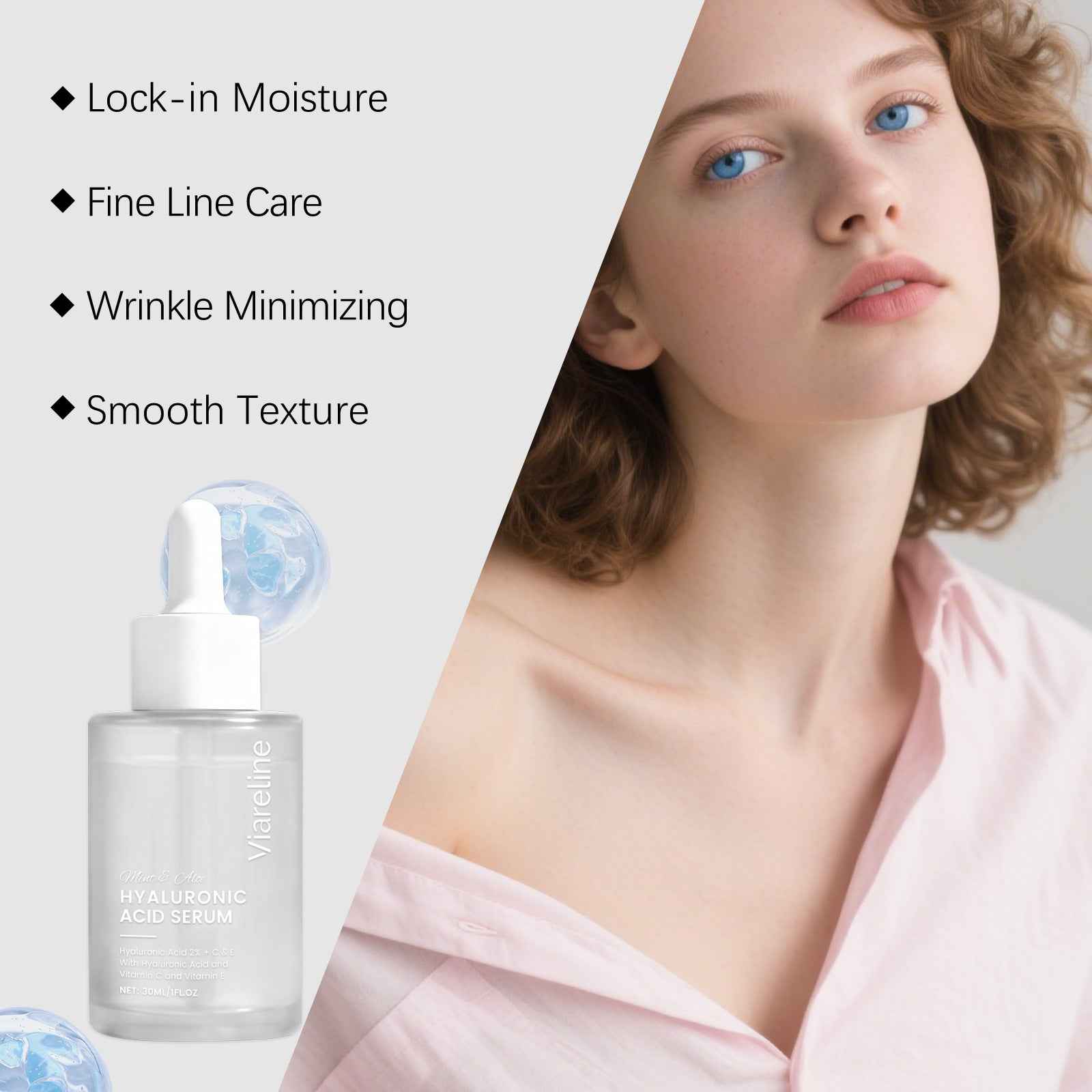 Hyaluronic Acid Hydrating Face Serum - ZÆVIXA